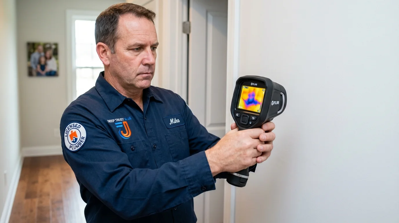 Thermal imaging leak detection by Johns Plumbing LLC in Pine Prairie